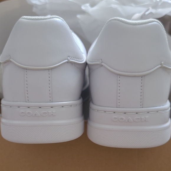Coach Classic White Lace-Up Sneakers - Picture 5 of 13